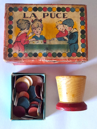 Ancien jeu puce en boite - de,