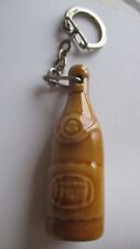 vintage keychain ceramic bottle wine old barrel