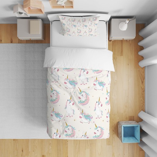 Licorne housse couette - housse,