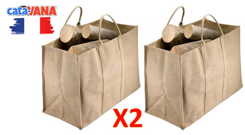 Panier sac bûches bois - sac,