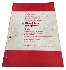 Perkins Engines Part Books 4.108 Standard option Sceme 1977