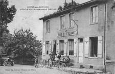 CPA 51 SOGNY AUX MOULINS HOTEL CAFE RESTAURANT DEOM