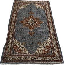 Persian Rug Nain Wool Handmade 165x95cm Oriental Rust Grey