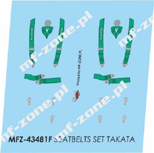 Decals seabelts harnais - seabelts, /