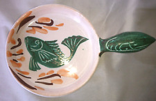 OLD STOVE DECORATIVE STOVE FISH decor signed A FAZIO VALLAURIS CERAMIC