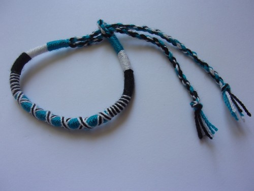 Bracelet brésilien bleu - brésilien, blanc