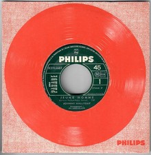 JOHNNY HALLYDAY Jeune Homme Entre Mes Mains  1968 Rare Jukebox SP Philips 45T