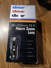 Albinar 80-200MM F 3.9 MACRO FOCUS ZOOM for Minolta MD, Catalog#xb857874pdp, New