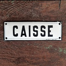 Plaque émaillée bombée «