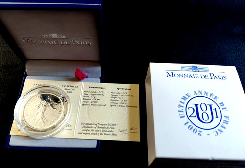 Coffret francs argent bu - coffret,