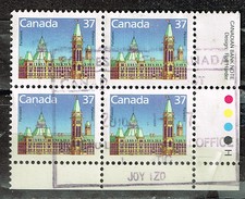 Canada Ottava Famous Architecture stamps block 1980