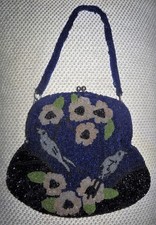 Antique Vintage Superbe Bleu