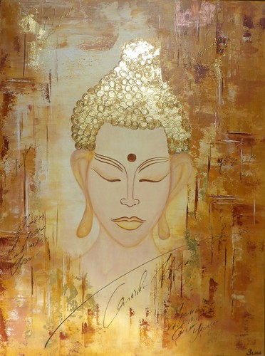 Bouddha joie peinture - bouddha, "joie"-