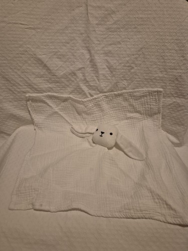 Doudou plat lapin - lapin/chien, blanc