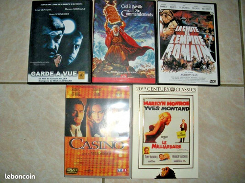 Lot film dvd dix - , commandements