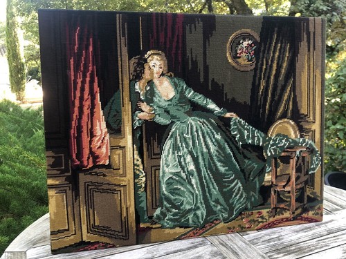 Ancien canevas fini tapisserie - ancien,