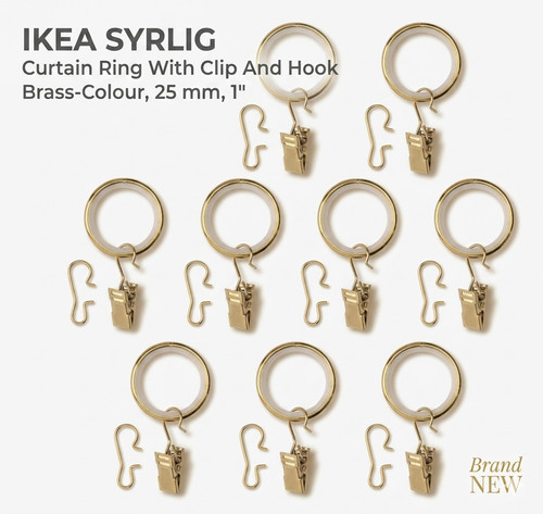 Bague rideau ikea syrlig - syrlig, avec