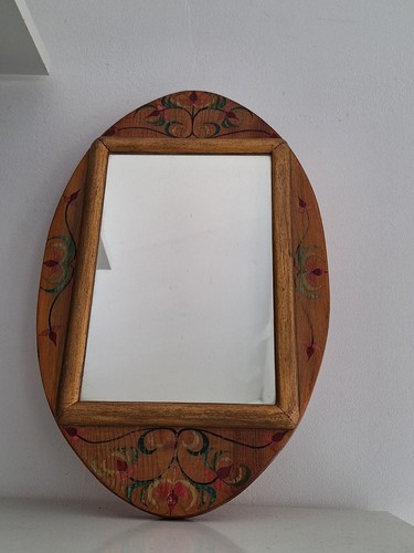 Miroir ancien cadre bois - miroir,