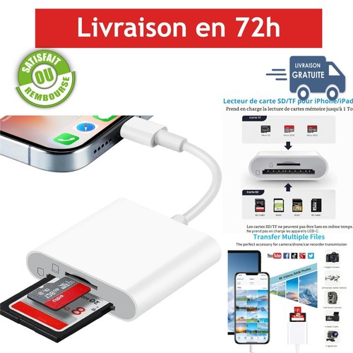 Lecteur carte lightning - lecteur, sd