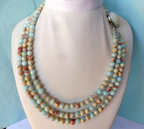 Collier jade bleu - jade,