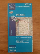 Carte IGN 1/25.000 Vienne