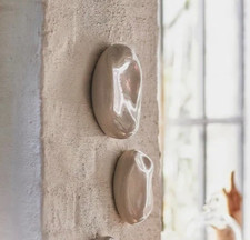 IKEA TRADGRANSEN TRÄDGRÄNSEN 2pc Wall Decoration Ceramic/Stones Beige