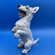 ROSENTHAL GERMANY LARGE PORCELAIN FIGURINE OF A SCOTTIE SCOTTISH TERRIER DOG 10"