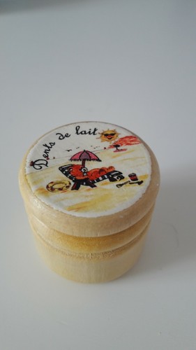 Boite dent lait en bois - boite, de