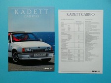 Brochure / catalogue / brochure - Opel Kadett convertible / convertible 1.6i - 02/90