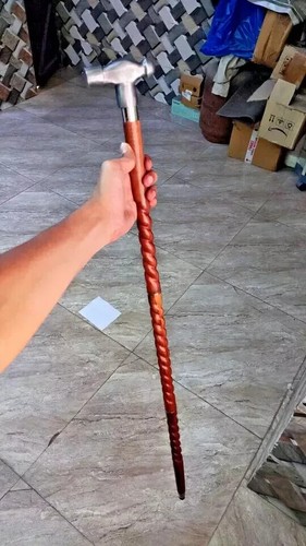 Canne bâton marche bois - bâton, en