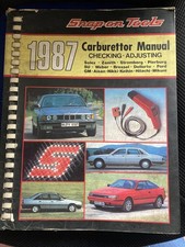 Snap on Tools / Autodata Carburettor Manual 1977 to 1987 Checking Adjusting