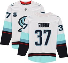 Yanni Gourde Kraken SignedAdidas Jersey w/Inaugural Season Patch