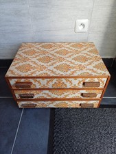 Ancien meuble de métier à 3 tiroirs BOIS horloger mercerie Argenterie 