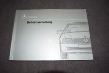 Operating Instructions Manual Mercedes R129 300SL/300SL-24/500SL Excellent
