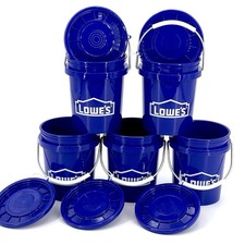 ? Lowe's  Mini Bucket 5-pack Set! 0.5-Quart BPA-Free Polypropylene, With Lid
