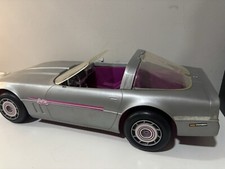 Jouet 1984 BARBIE Mattel Voiture Traum Sportwagen Grise Argent Avec Boîte