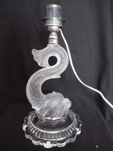 Lampe poisson dauphin cristal - lampe,