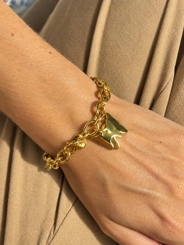 Bracelet chaîne jaune - chaîne, or