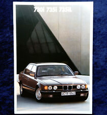 BMW 7 Series, E 32 Brochure, 2.1988, Models: 730i, 735i, 735iL