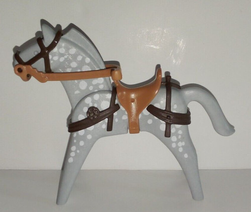 Playmobil horse grey white