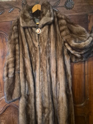 Manteau fourrure vison sauvage - fourrure,