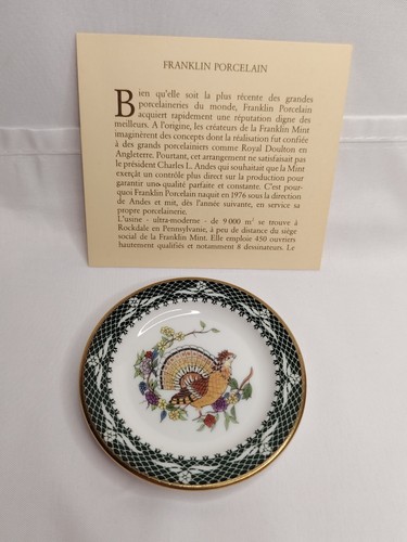 Assiettes miniatures franklin - assiettes,