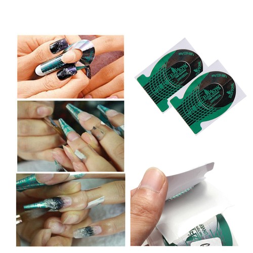 Nail art green guide forms - art,