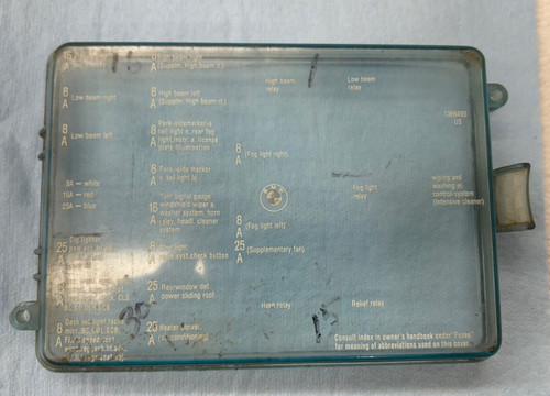Bmw e28 fuse box cover - e28,