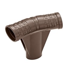Connecteur en T marron pour