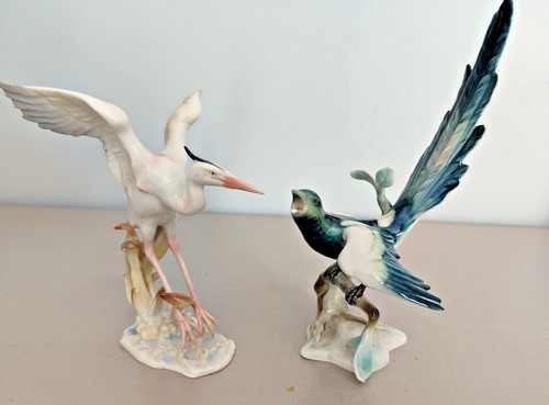 Figurine cigogne porcelaine - figurine,
