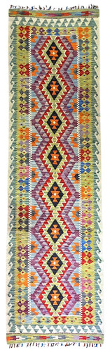 Kilim afghan old style couloir - old,