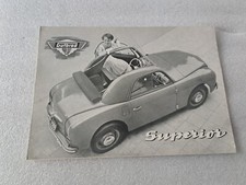 1952 Brochure Prospekt GUTBROD SUPERIOR  : dépliant de 6 pages