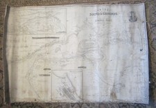 1860 Blueback Chart -- COPENHAGEN, MALMO, Oresund -- JAMES IMRAY, Gustaf Klint
