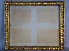 Cadre bois stuc dorure feuille